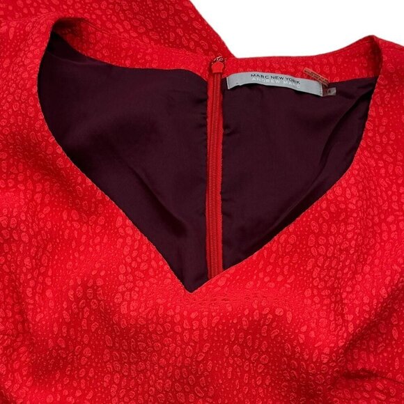 Marc New York Andrew Marc Tone on Tone Animal Print Shift Dress Women's Size 14 - Picture 2 of 8